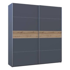 Шафа-купе двохдверна Doros G-Caiser 220х60х240 см Графіт/Дуб евок (DRS-011232)