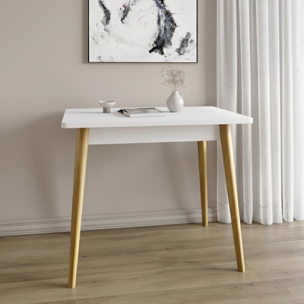 Обідній стіл LION Маямі-2 дерев'яні ніжки Німфея Альба (LION-041003)