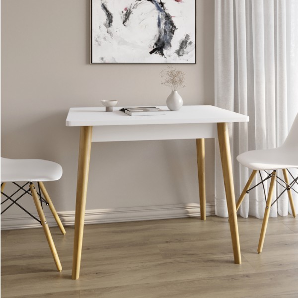 Обідній стіл LION Маямі-2 дерев'яні ніжки Німфея Альба (LION-041003)