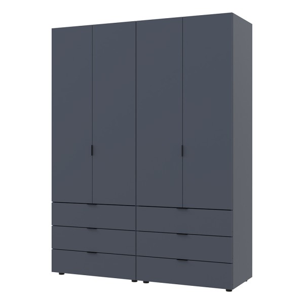 Комплект шаф для одягу Doros Гелар (2 шт.) 155х49,5х203,4 см Графіт (DRS-011117)