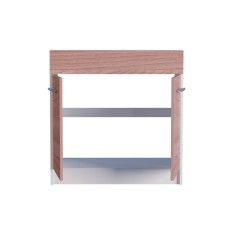 Кухонний модуль під мийку Еверест Еко 800 ясень шимо темний/білий 80х46х82 см (DTM-2839)