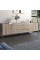 Тумба под телевизор с ящиками LION Wood с золотыми ножками 180х50х40 см Дуб Сонома Трюфель (LION-043116)