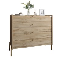 Комод із 4 шухлядами LION Wood із золотими ніжками 100х90х45 см Дуб Аппалачі (LION-042963)