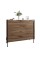 Комод с 4 ящиками LION Wood с черными ножками 100х90х45 см Дуб Ливорно (LION-042979)