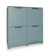 Тумба чотирьохдверна LION Краш 82x43x86 см Граніт сірий (LION-041764)