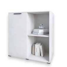 Тумба однодверна LION Краш 82x43x86 см Бетон style (LION-044103)