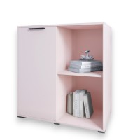 Тумба однодверная LION Краш 82x43x86 см Розовый (LION-044113)