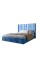 Двоспальне ліжко LION Ніно 160x200 см SILK 503 Темно-синій (LION-045050)