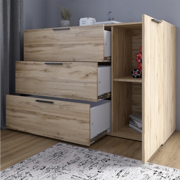 Гарнітур для кімнати LION Краш Бетон style з 4 елементів (LION-044176)