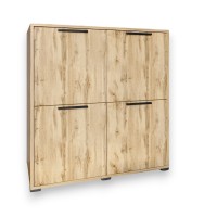 Тумба чотирьохдверна LION Краш 82x43x86 см Дуб аппалачі (LION-041758)