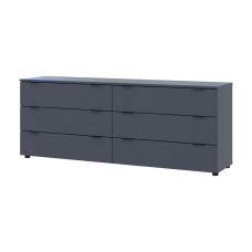 Комод Doros Рон 9 Графіт 6 Ящиків 160х38х62 DRS-011778 (41516176)