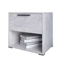 Тумба приліжкова LION Краш з висувною шухлядою Бетон (LION-044128)