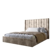 Двоспальне ліжко з підйомним механізмом LION Ніно 160x200 см SILK 103 Кремовий (LION-045053)