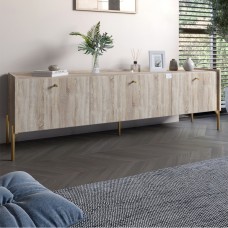 Гарнитур у спальню 2 тумби під телевізор LION Wood Дуб Сонома (LION-041527)