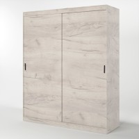 Шкаф-купе Эверест Соната 1800 двухдверный 180х60х217 дуб крафт белый (DTM-2669)