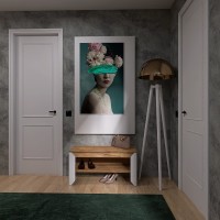 Тумба для обуви Эверест Нордик-900 90х38х45 см Белый + Дуб крафт золотой (DTM-5545)