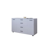 Комод для гостиной Эверест Бриз К-6 130х38х72.5 нимфея альба (телескопы) (DTM-2478)