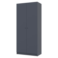 Шафа розпашна з полицями Doros Промо 90х48х204 см Графіт (DRS-011202)