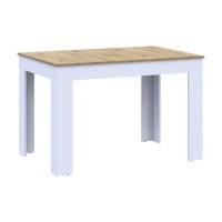 Стіл на кухню Doros Флінт 120(170)х80х78 см Білий/Дуб артизан (DRS-011442)
