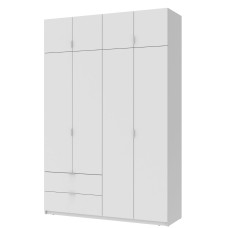 Шафа розпашна с антресолью Doros Лукас 160х50х240 см Білий (DRS-011193)