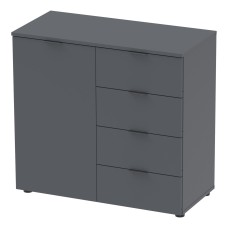 Комод у вітальню Doros Рон 1 80х38х81 см Графіт (DRS-011293)
