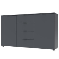 Комод в гостиную Doros Рон 6 120х38х100 см Графит (DRS-011303)