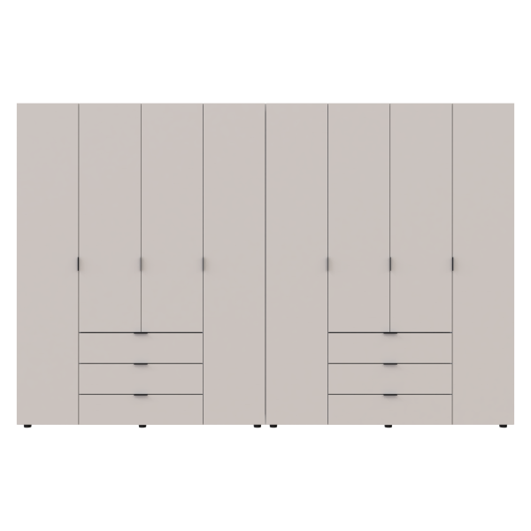Комплект шаф для одягу Doros Гелар (2 шт.) 310х49,5х203,4 см Кашемір (DRS-011243)