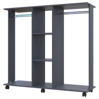 Гардеробна стійка Doros Д3 130х40,6х121 см Графіт (DRS-011424)