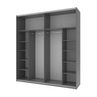 Шафа-купе двохдверна Doros G-Caiser 220х60х240 см Графіт/Тахо (DRS-011003)