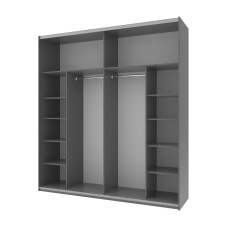Шафа-купе двохдверна Doros G-Caiser 220х60х240 см Графіт/Тахо (DRS-011003)