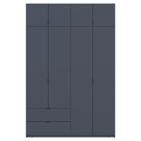 Шкаф распашной с антресолью Doros Лукас 160х50х240 см Графит (DRS-011194)