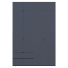 Шафа розпашна с антресолью Doros Лукас 160х50х240 см Графіт (DRS-011194)