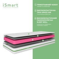 Матрац ортопедичний Ismart Koala Bambo 180х200 см безпружинний (ISM-051156)