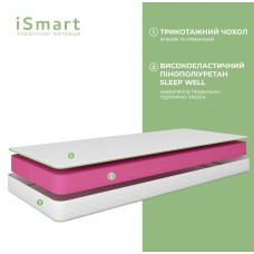 Матрац ортопедичний Ismart Koala Fresh 160х190 см безпружинний (ISM-051034)