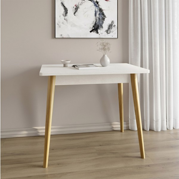 Обідній стіл LION Маямі-2 дерев'яні ніжки Бетон Style (LION-041181)