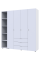 Комплект шаф для одягу Doros Гелар (2 шт.) 193,2х49,5х203,4 см Білий (DRS-011183)