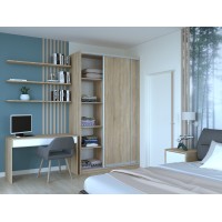 Шкаф-купе двухдверный Doros Сити 24 140х60х240 см Дуб сонома (DRS-011054)
