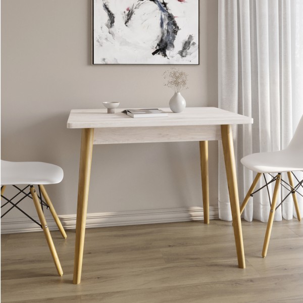 Обідній стіл LION Маямі-2 дерев'яні ніжки Самоа Димчастий (LION-041182)