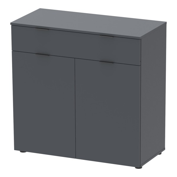 Комод у вітальню Doros Рон 2 80х38х100 см Графіт (DRS-011295)