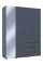 Комплект шаф для одягу Doros Гелар (2 шт.) 155х49,5х203,4 см Дзеркало/Графіт (DRS-011135)