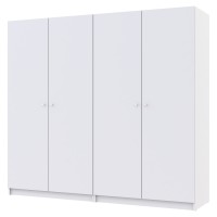 Комплект шкафов для одежды Doros Промо (2 шт.) 180х48х204 см Белый (DRS-011207)
