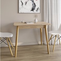 Обідній стіл LION Маямі-2 дерев'яні ніжки Дуб сонома трюфель (LION-041160)