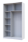 Шкаф-купе двухдверный Doros Сити 24 140х60х240 см Белый/2 Зеркала (DRS-011046)