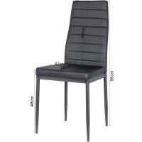 Стул в кухню Doros Зита 42х54х96 см Черный (DRS-011419)
