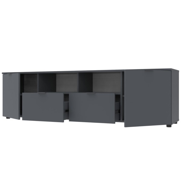 Тумба під ТВ Doros Рон 4 180х38х50 см Графіт (DRS-011299)