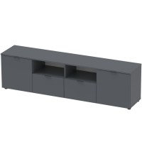 Тумба под ТВ Doros Рон 4 180х38х50 см Графит (DRS-011299)