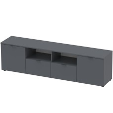 Тумба під ТВ Doros Рон 4 180х38х50 см Графіт (DRS-011299)