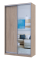 Шкаф-купе двухдверный Doros Сити 24 140х60х240 см Дуб сонома/1 Зеркало (DRS-011048)