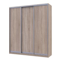 Шкаф-купе трехдверный Doros Сити 24 208х60х240 см Дуб сонома (DRS-011058)