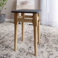 Стіл і 4 табурети обідній комплект для кухні Маямі-2 кромка ПВХ 0,45 мм Антрацит (LION-041216)